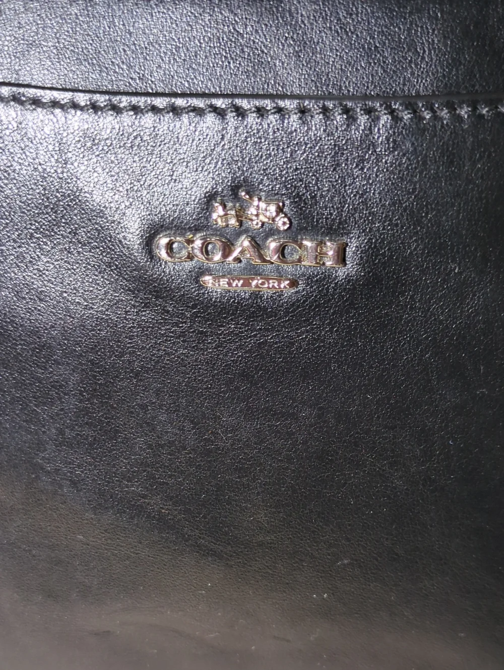Coach Black Leather & Snake-Print Large Clutch In Pristine Condition ONLY$100
